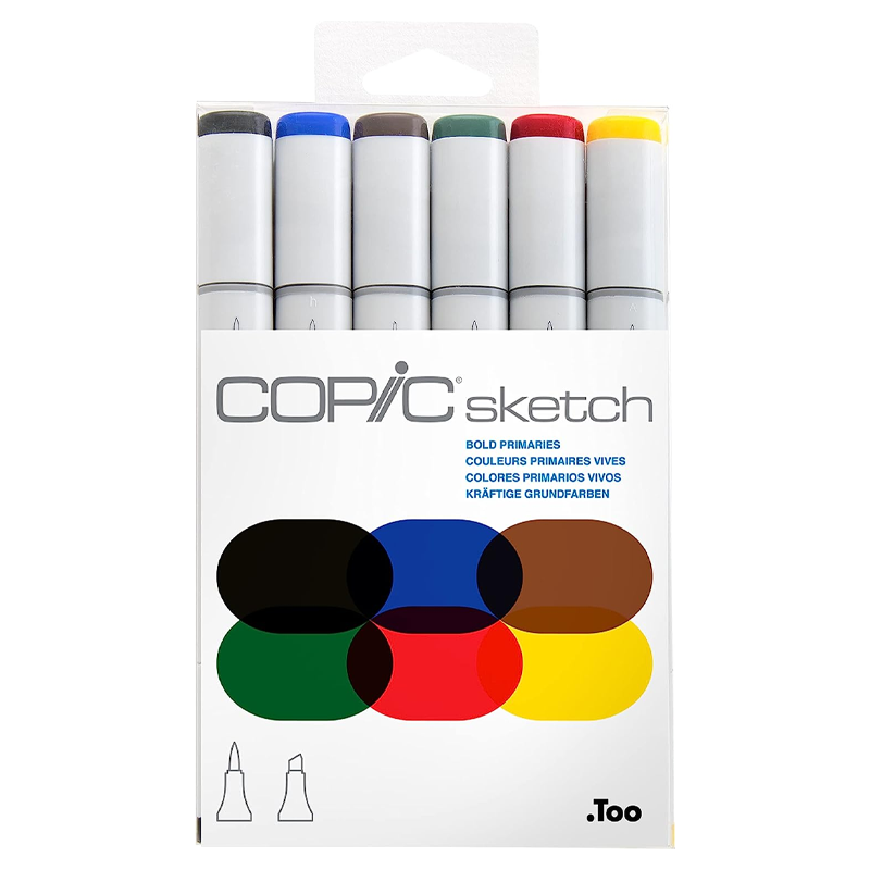 Copic Sketch Markers 6 Piece Set | Southwestern College Campus Store